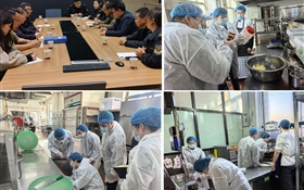 涼州區(qū)市場(chǎng)監(jiān)督管理局副局長(zhǎng)袁同山一行蒞臨學(xué)校檢查指導(dǎo)工作